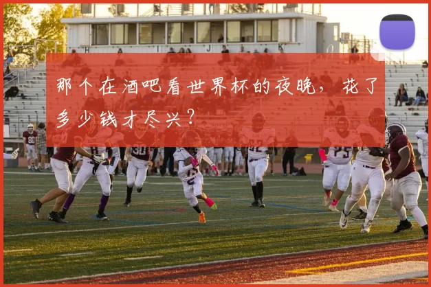 那个在酒吧看世界杯的夜晚，花了多少钱才尽兴？