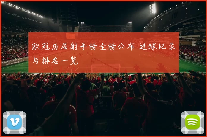 欧冠历届射手榜全榜公布 进球纪录与排名一览