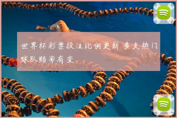 世界杯彩票投注比例更新 多支热门球队赔率有变